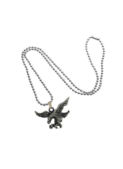 Chrome Silver Eagle Pendant By Menjewell